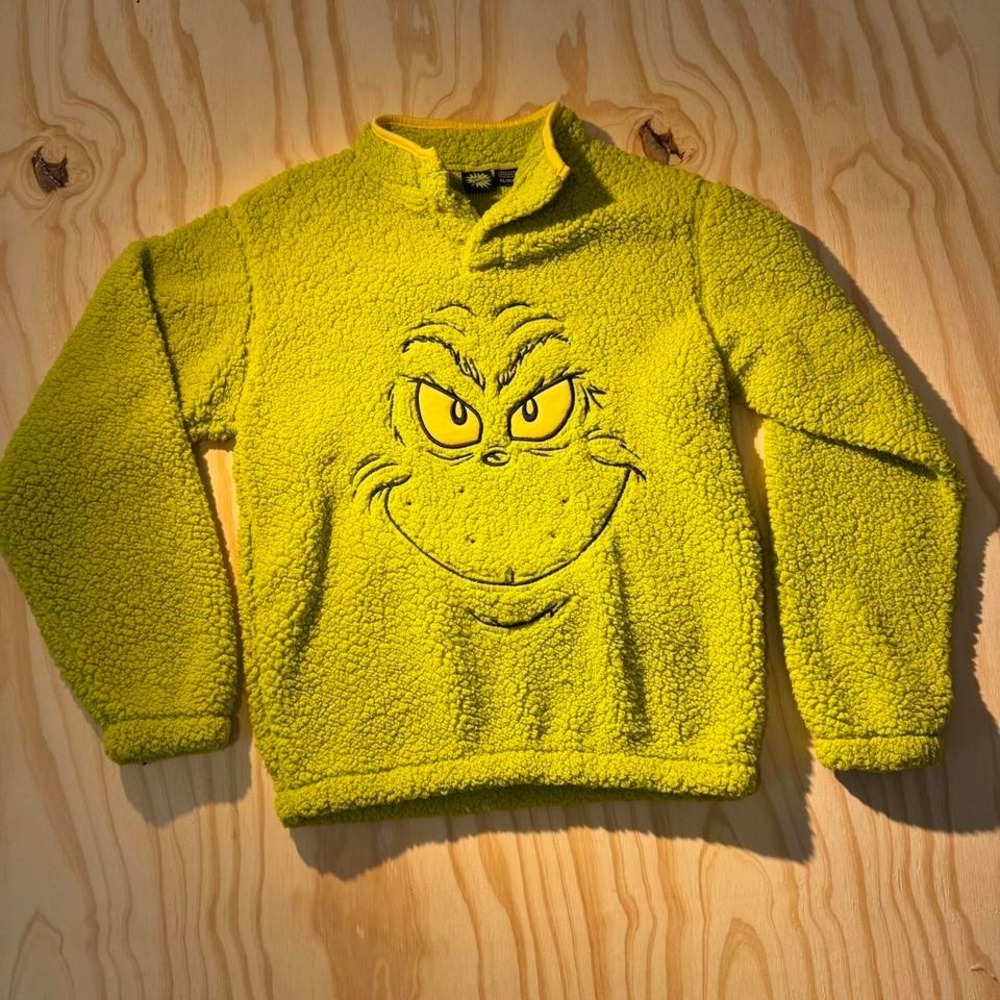 Grinch fleece sweatshirt